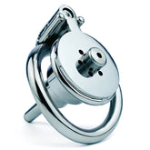 BDStyle Double Screw Negative Male Chastity Cage With Catheter Male Chastity